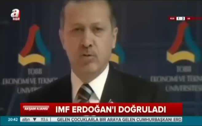 IMF Erdoğan'ı doğruladı
