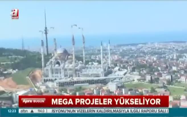 Dev projelere havadan bakış