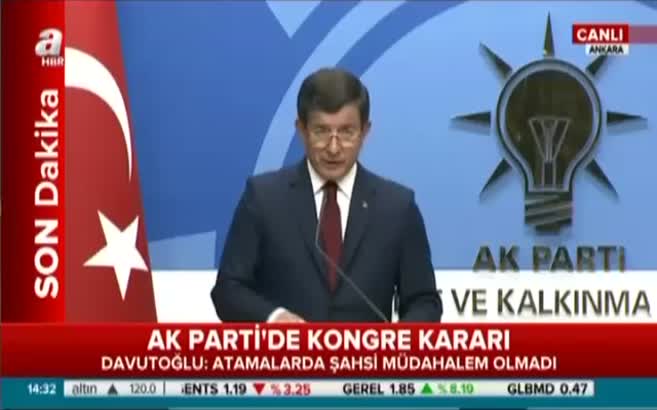 Başbakan Ahmet Davutoğlu görevi neden bıraktığını açıkladı
