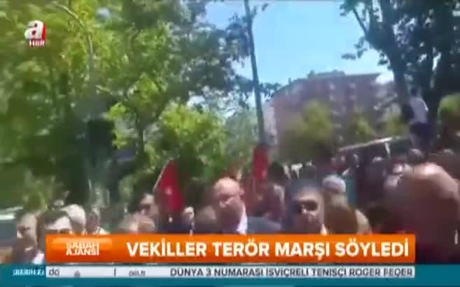 CHP'den terör örgütü marşı