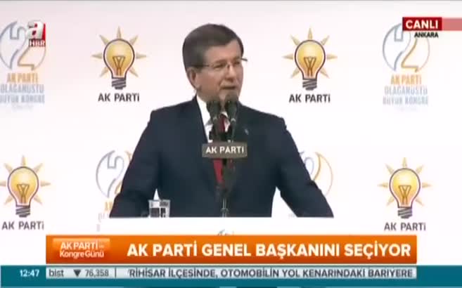 Ahmet Davutoğlu'nun veda konuşması