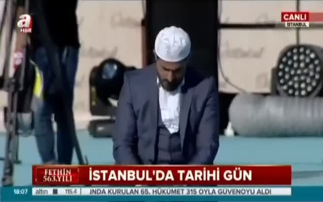 'Fetih Şöleni'nde Kur'an-ı Kerim tilaveti