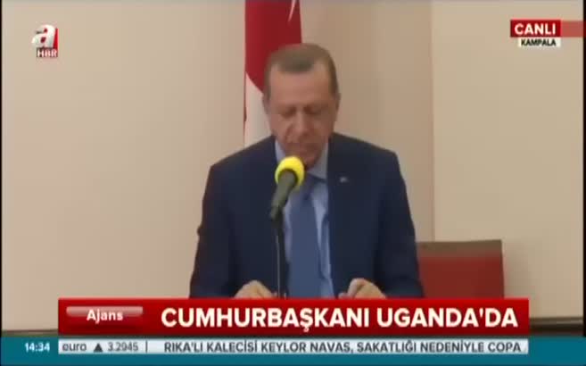Cumhurbaşkanı Erdoğan'dan Uganda atasözü