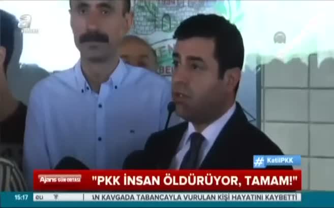 Demirtaş'tan PKK itirafı