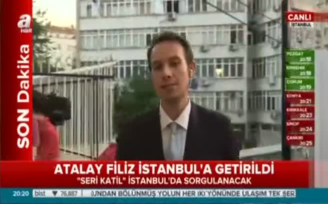 Atalay Filiz İstanbul'a getirildi