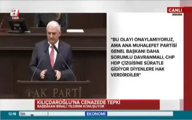 Başbakan'dan, Kılıçdaroğlu'na başkanlık yanıtı