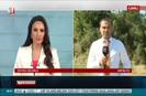 Antalyada oteller bölgesinde orman yangını