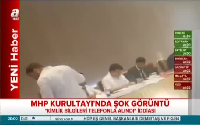 'MHP Kurultayı'ndan şok görüntüler
