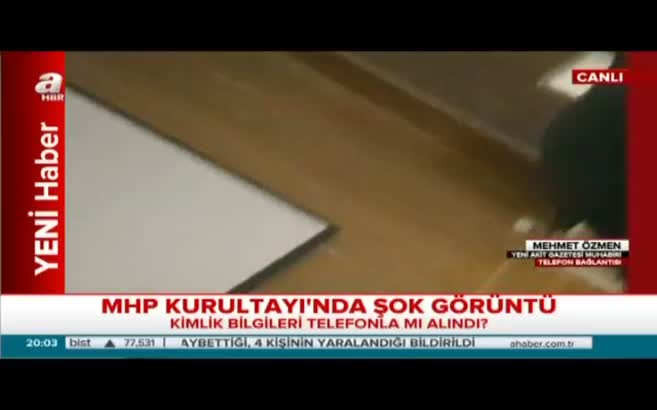 'MHP Kurultayı'nda şok görüntü!