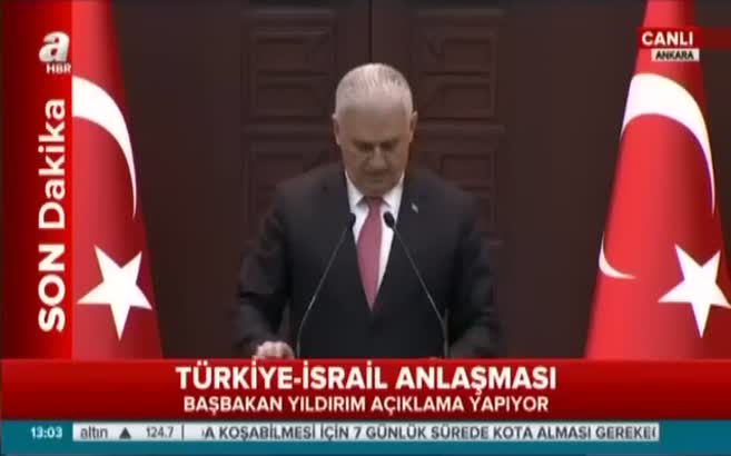 Başbakan Yıldırım, İsrail ile yapılan anlaşmanın detaylarını açıkladı