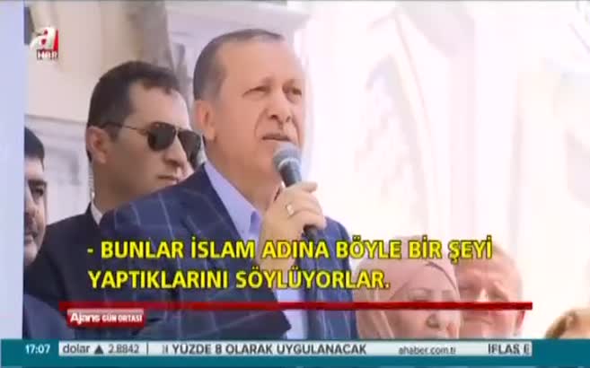 Erdoğan: DAEŞ olduğu ortada