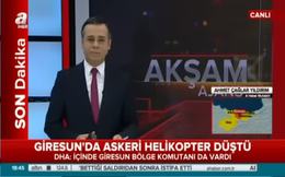Giresun’da askeri helikopter düştü!