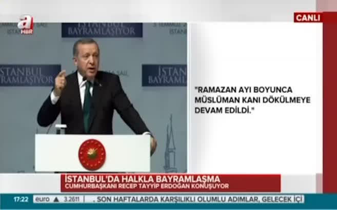 Cumhurbaşkanı Erdoğan "3 bela ile karşı karşıyayız. Mezhepçilik, Irkçılık ve terör..."
