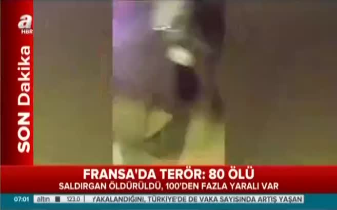 Fransa'daki saldırıda kamyon kalabalığa böyle daldı