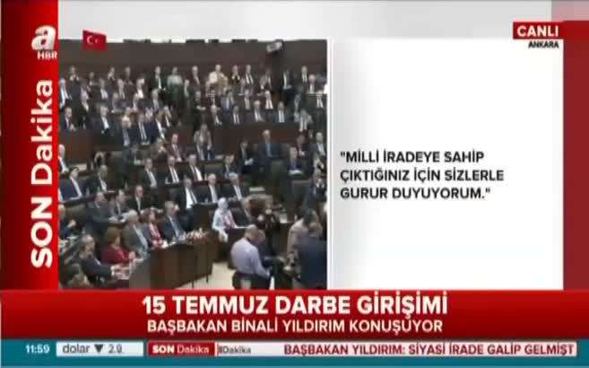 Başbakan: CHP, MHP ve HDP'ye teşekkür etti