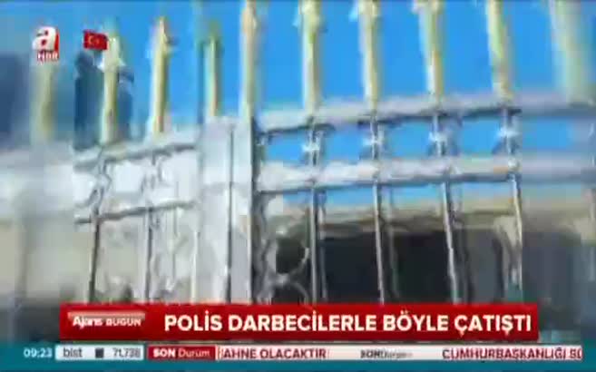 Polis darbecilerle böyle çatıştı