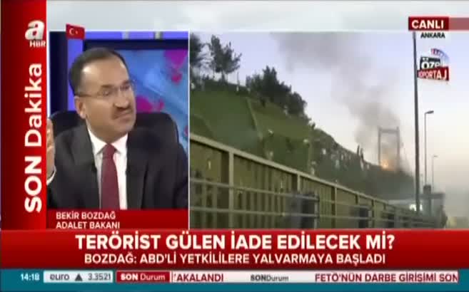 Adalet Bakanı Bozdağ, Gülen'in kaçabileceği 5 ülkeyi açıkladı