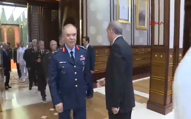 Cumhurbaşkanı Erdoğan, komuta kademesini kabul etti