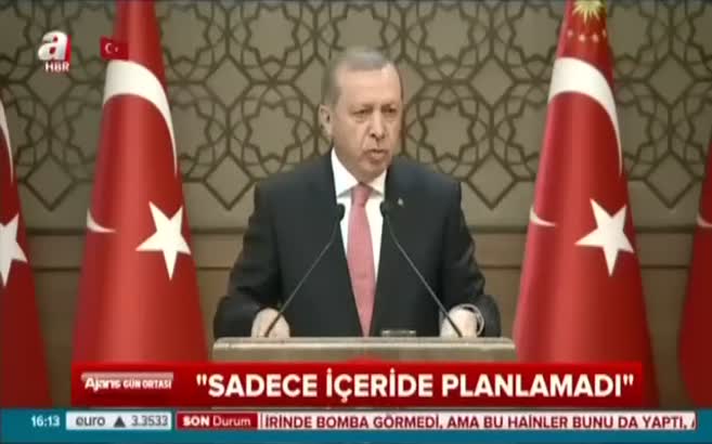 Cumhurbaşkanı Erdoğan: Senaryosu dışarıda yazıldı