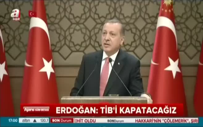 Cumhurbaşkanı Erdoğan: Bütün pisliklerin olduğu yer TİB