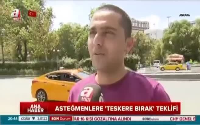 Teskere bırak, teğmen ol