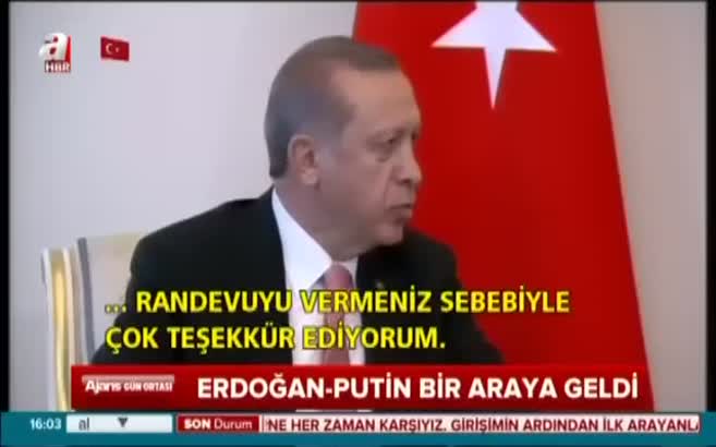 Erdoğan- Putin görüşmesi başladı