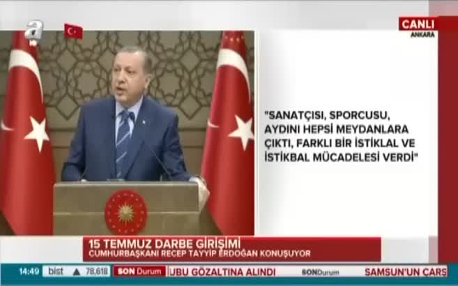 Erdoğan: Onlar bu ülkeyi değil, biz onları çökerteceğiz!