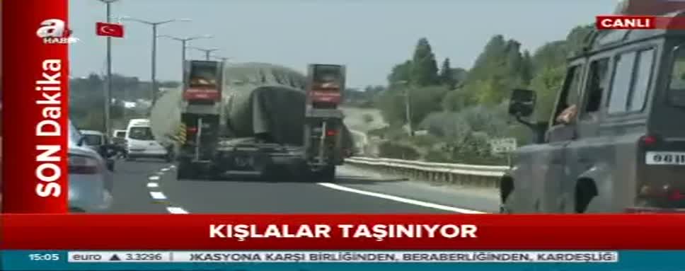 Askeri araçlar Tekirdağ'a böyle götürüldü!