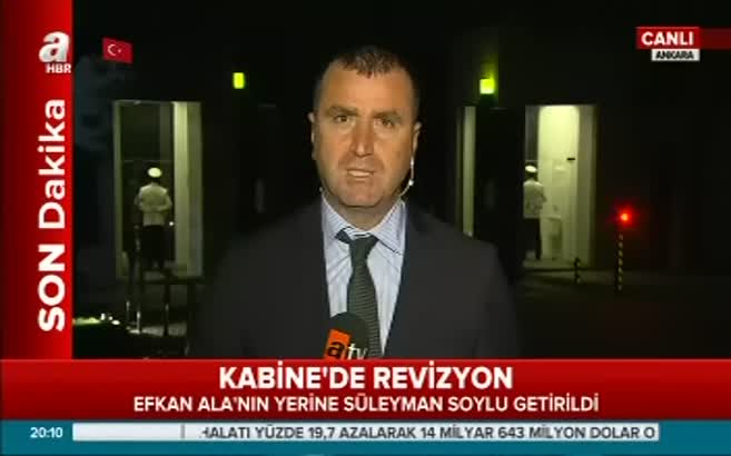 Efkan Ala'nın yerine Süleyman Soylu getirildi