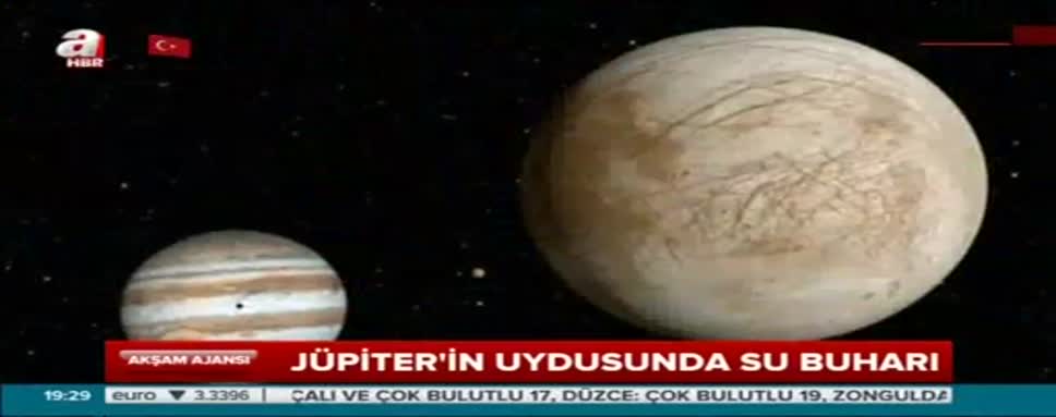 Jüpiter'in uydusunda su buharı!