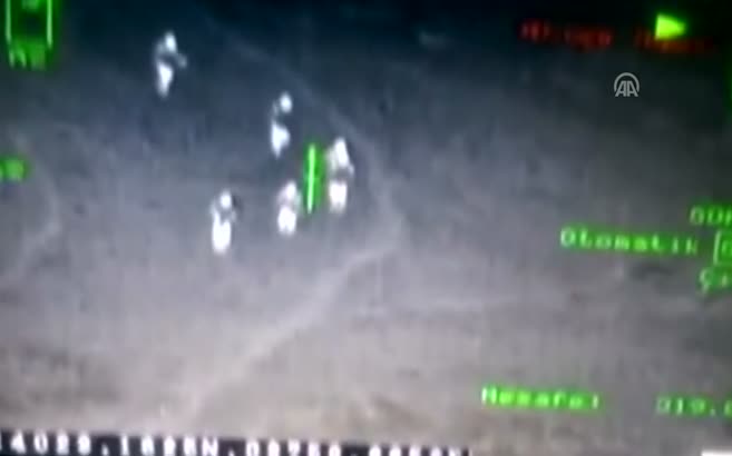 Ordu'da teröristlerin vurulma anı kameraya yansıdı