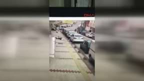 Sümeyye Erdoğan’ın korumalarının silahlarının çalınma anı