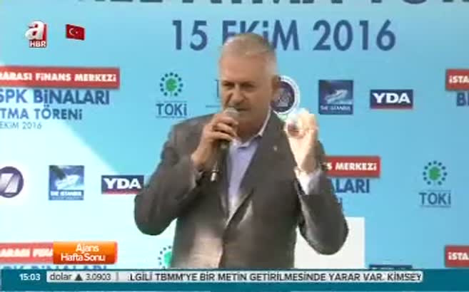 Yıldırım: Millete hepimizin sözü var