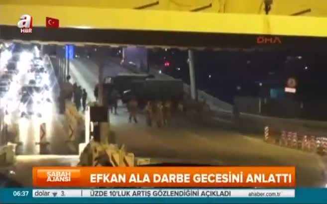 Efkan Ala 15 Temmuz gecesini anlattı