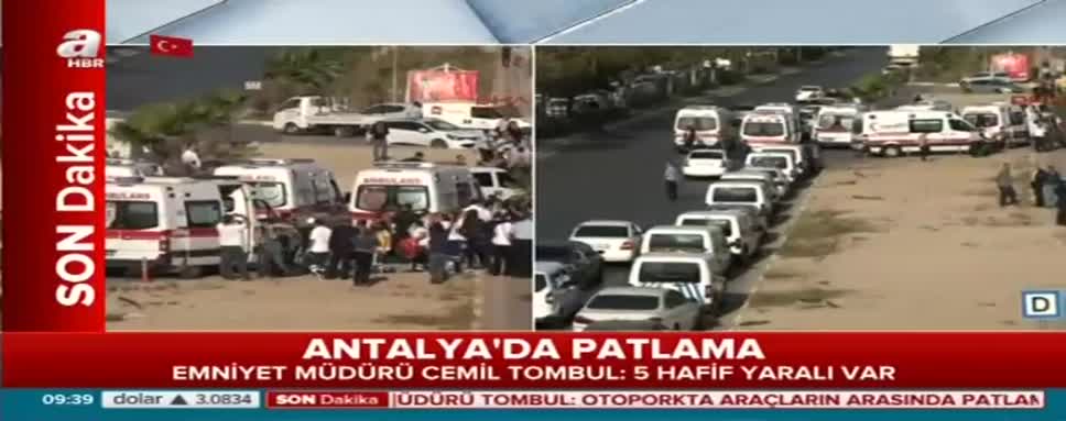 Antalya'da patlama! Menderes Türel A Haber'e konuştu