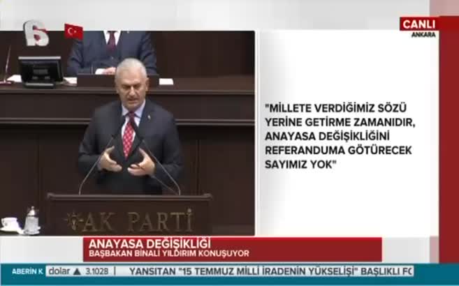 Başbakan Yıldırım: CHP Çarşı gibi her şeye karşı