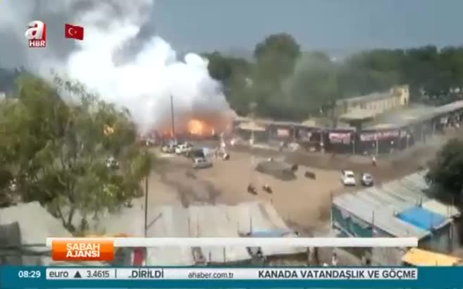 Havai fişek dükkanı yanarsa...