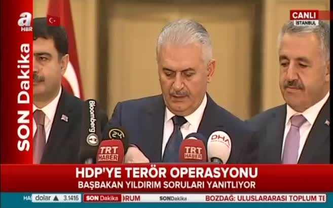Başbakan Yıldırm, Diyarbakır'daki terör saldırısıyla ilgili konuştu