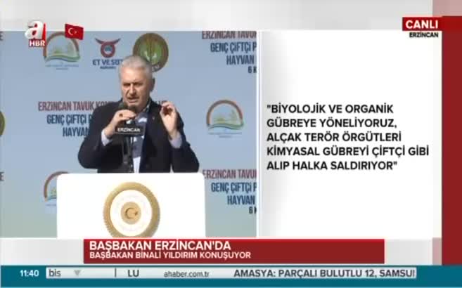 Başbakan Binali Yıldırım'dan çiftçiye müjde