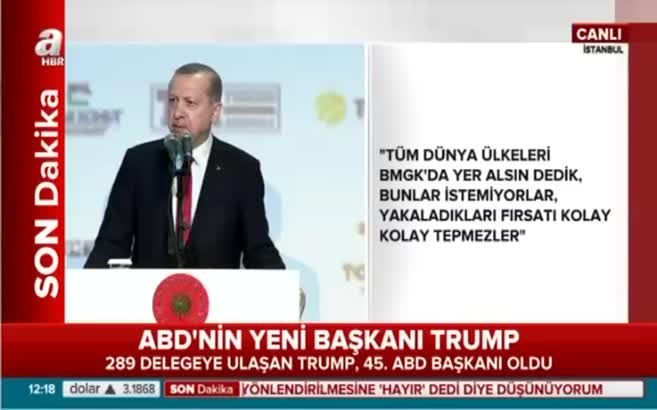 Cumhurbaşkanı Erdoğan'dan ilk Trump açıklaması