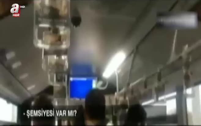 Metrobüs şoförüne vurmak için şemsiye istedi Metrobüs şoförüne vurmak için şemsiye istedi