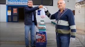 Donald Trump’ın ABD’nin yeni başkanı seçilmesini kutlamak için halka ücretsiz turp dağıttı