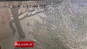 Maltepe’de patlayan paketi taşıyan kargocu kamerada