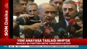 Devlet Bahçeli’den başkanlık taslağına ilişkin ilk açıklama