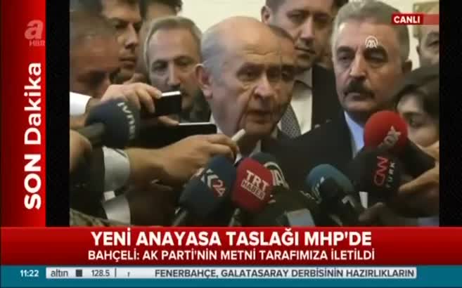 Devlet Bahçeli'den başkanlık taslağına ilişkin ilk açıklama