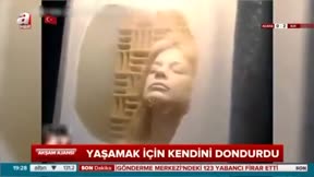 Yaşamak için kendisini dondurdu!