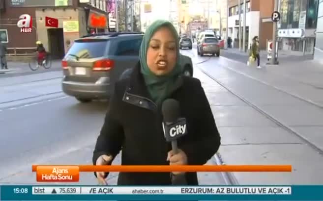 Kanada'da ilk başörtülü spiker