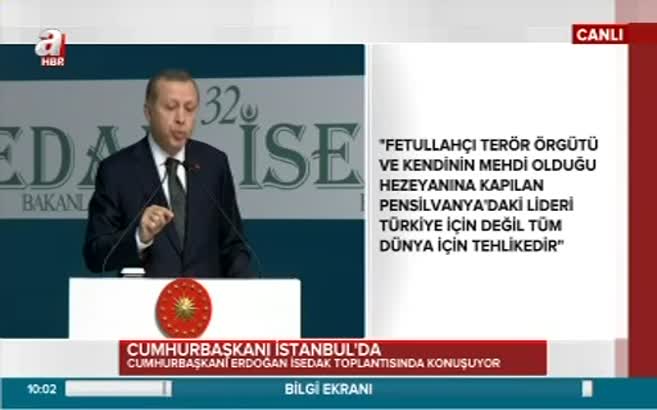 Erdoğan: Günümüzün NEO Haşhaşileridir!