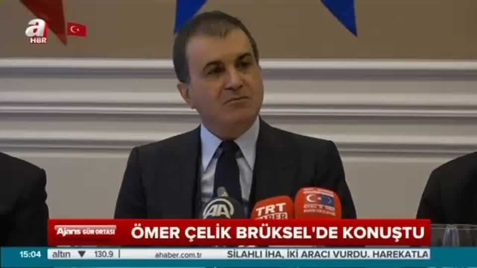 Ömer Çelik Brüksel’de konuştu: Bugün hayatta olmayabilirdik