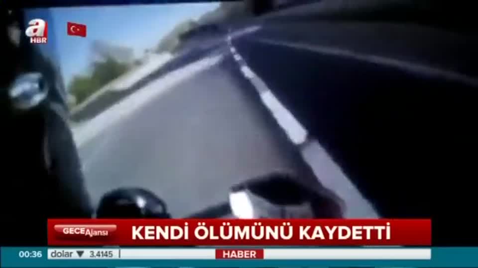 Kask kamerasından kendi ölümünü kaydetti